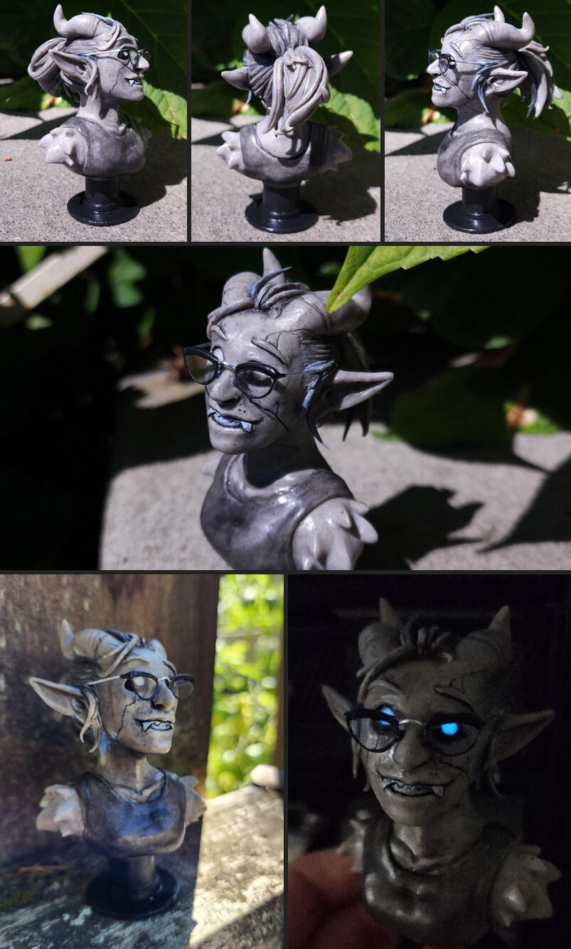 Gargoyle Bust Commission: details