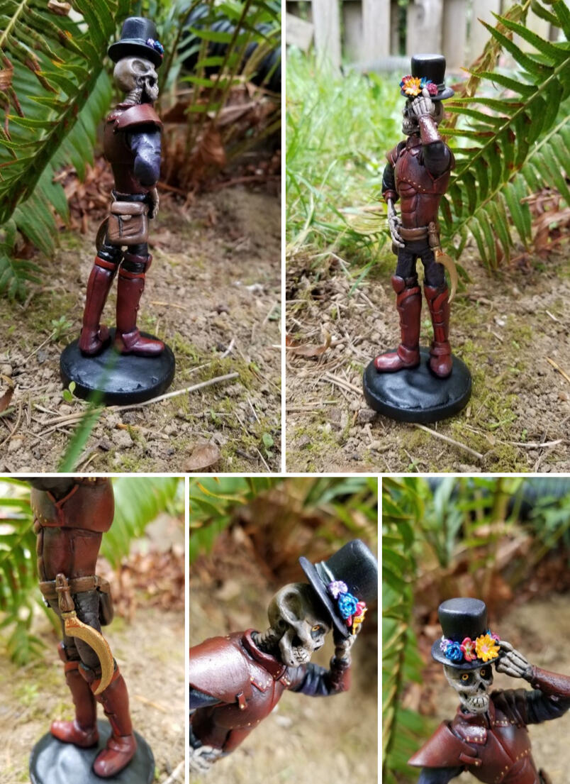 Skeleton Figurine: details